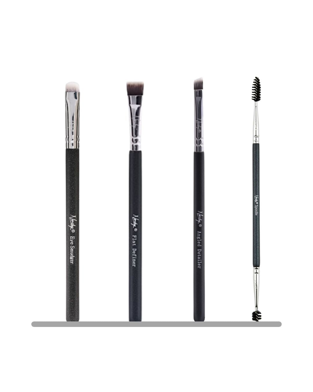 Buckle up for brow perfection with our 4-piece Brow Brush Set! Featuring a Spoolie, Angled Detailer, Flat Definer, and Smudger, these soft, vegan brushes with sturdy beech wood handles are every makeup artist’s dream for grooming, defining, and blending.