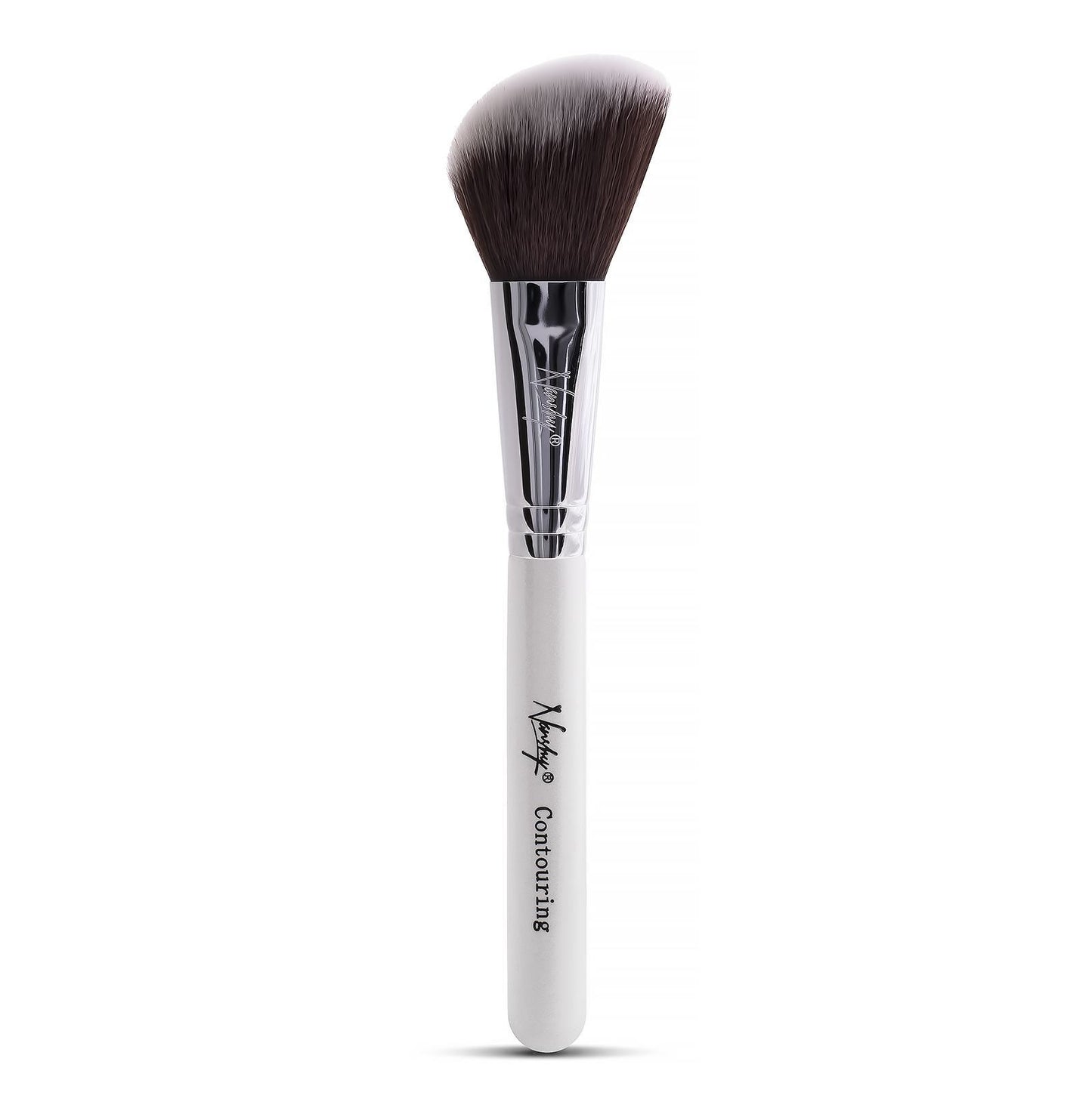 Slanted contour brush with soft dense bristles for perfect shaping and highlighting.