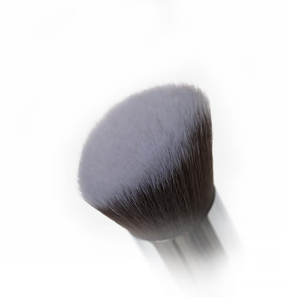Close-up of the Angled Airbrush makeup brush with soft, lush bristles designed for flawless powder and blush application.