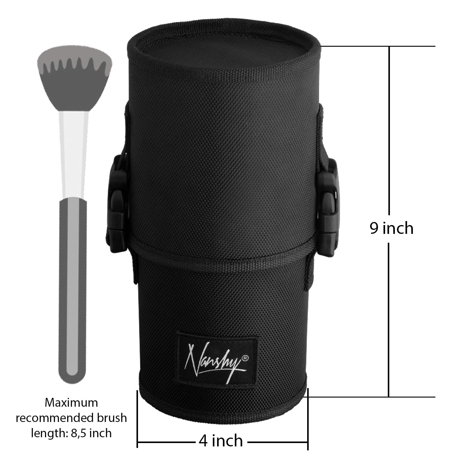 Case for makeup brushes