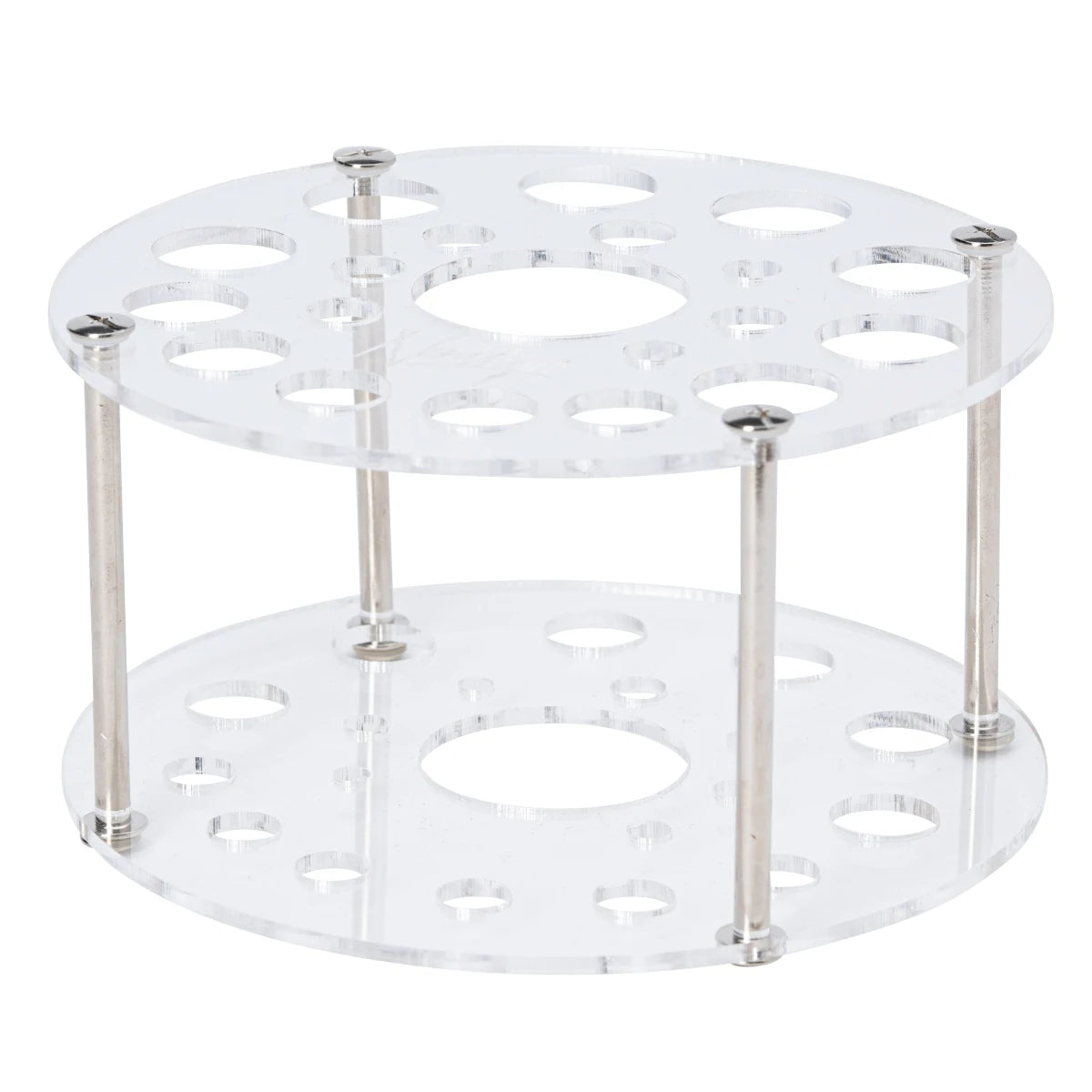 clear makeup brush stand